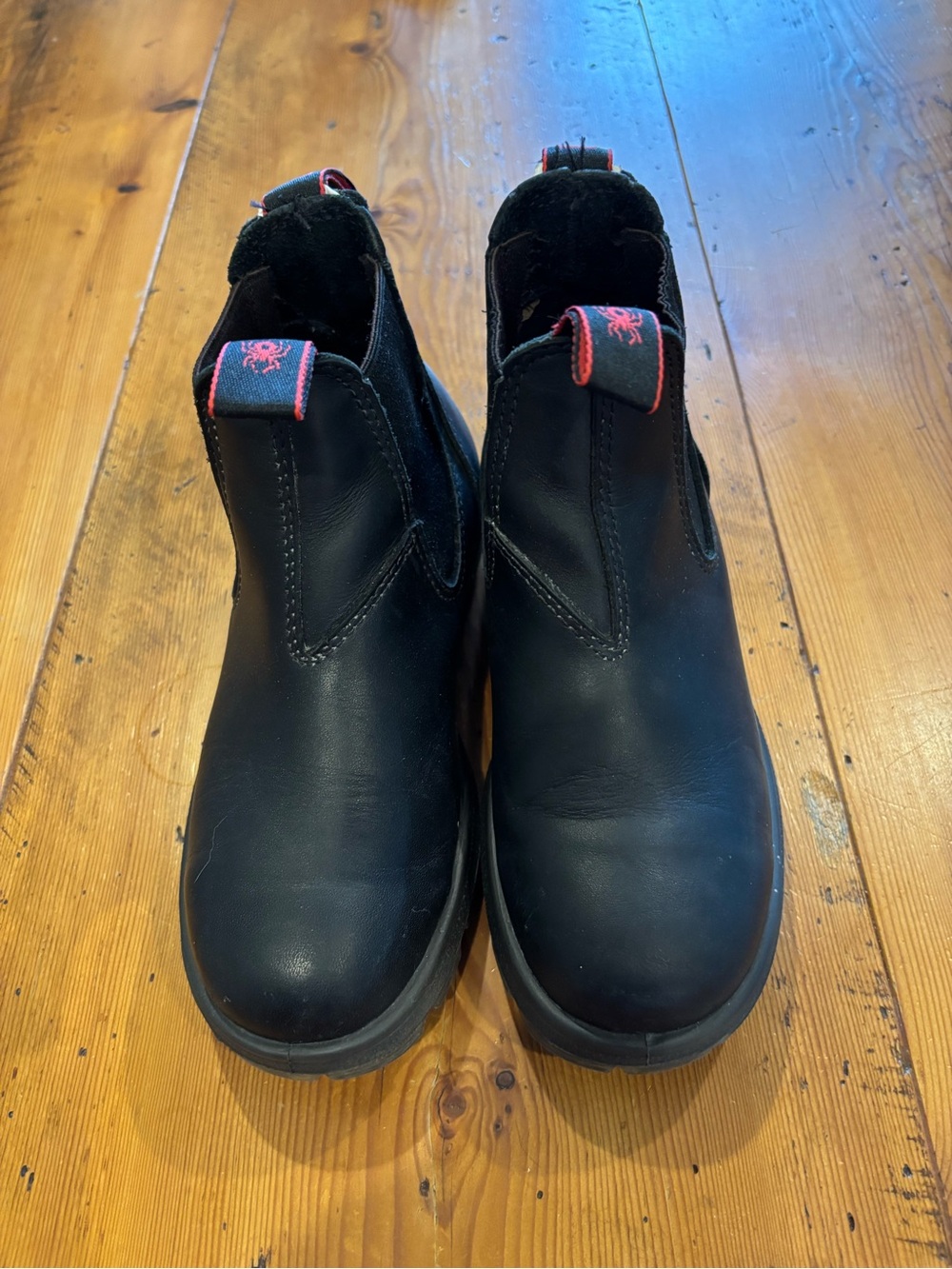 Women’s Redback Black Slip-On Boots